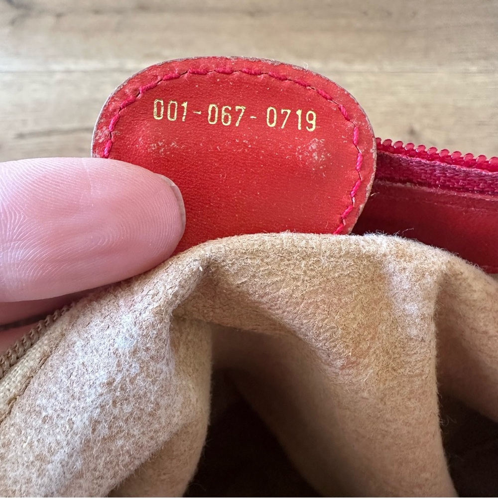 VINTAGE GUCCI Red Shoulder Bag GG Monogram See Pics For Condition - Picture 10 of 15